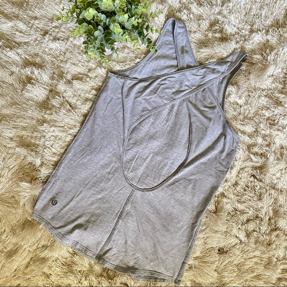 Lululemon Physically Fit Tank Wee Stripe Heathered Medium Grey - Picture 2 of 6